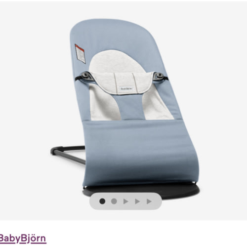 BabyBjörn Bouncer Balance Soft - Cotton Jersey/blue/Gray