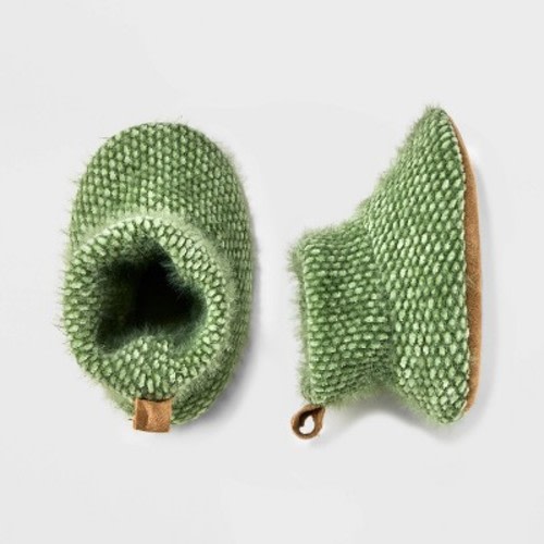 Baby Boys' Booties - Cloud Island™ Olive Green