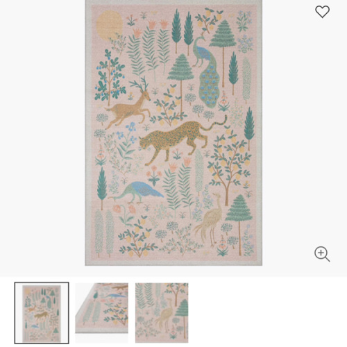 Menagerie Les Fauves Printed Rug - Cream – Rifle Paper Co
