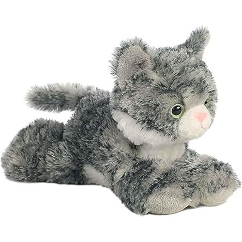 Aurora® Adorable Mini Flopsie™ Lily™ Stuffed Animal - Playful Ease - Timeless Companions - Gray 8 Inches