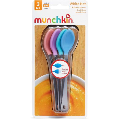 Munchkin® White Hot® Safety Baby Spoons, 4 Pack