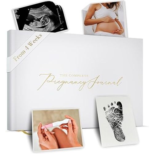 Pregnancy Journal & Memory Book - Great First Time Mom & Baby Gift - Keepsake Pregnancy Book & Journals - 40 Weekly Calendars Milestone Journey - For Ultrasound Photos & Tracking
