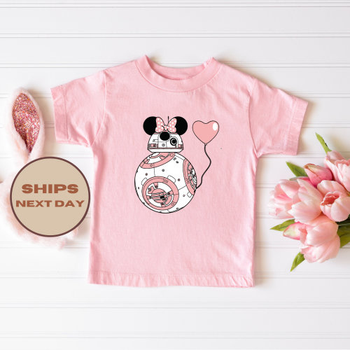 R2D2 Minnie Toddler T-Shirt, Disney Star Wars Youth Shirt, R2D2 Baby Onesie®, Cute Robot Baby Onesie®, Minnie Robot Shirt