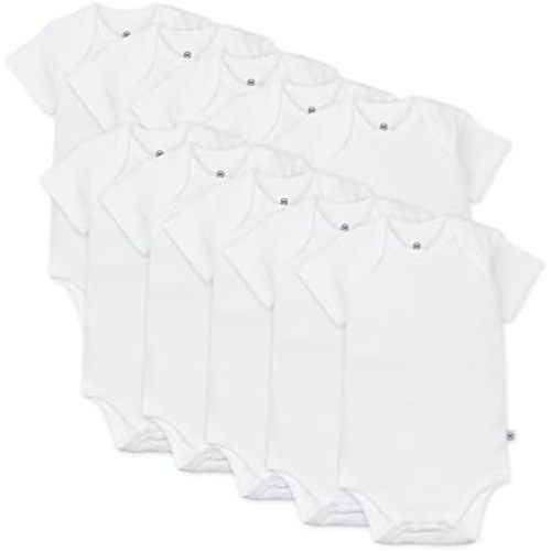 HonestBaby 10-pack Short Sleeve Bodysuits - Newborn