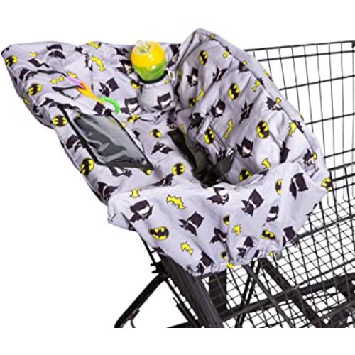 J.L. Childress DC Comics Batman Shopping Cart & High Chair Cover for Baby to Toddler