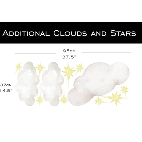 Wall Decals - Additional Clouds and Stars