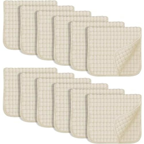 12 Burp Cloths Large 100% Cotton