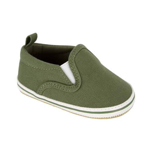Baby Slip-On Casual Crib Shoes - 1 - Style,Green