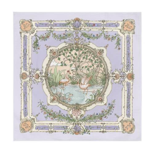 Atelier Choux Paris Baby Organic Cotton Tapestry Carre Swaddle Blanket with Gift Box