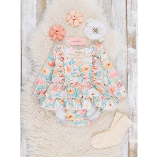 Sweet Butterfly Garden Ruffle Bubble