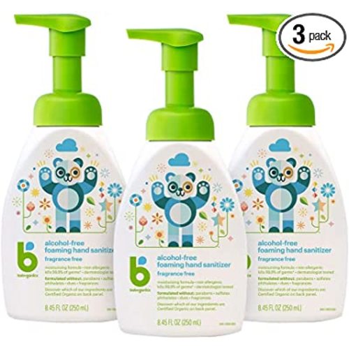 Babyganics Foaming Pump Hand Sanitizer - Pack of 3