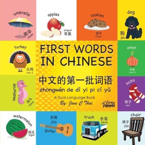 First Words in Chinese: (Bilingual English and Mandarin Chinese books for kids) Dual language Edition (book 1)