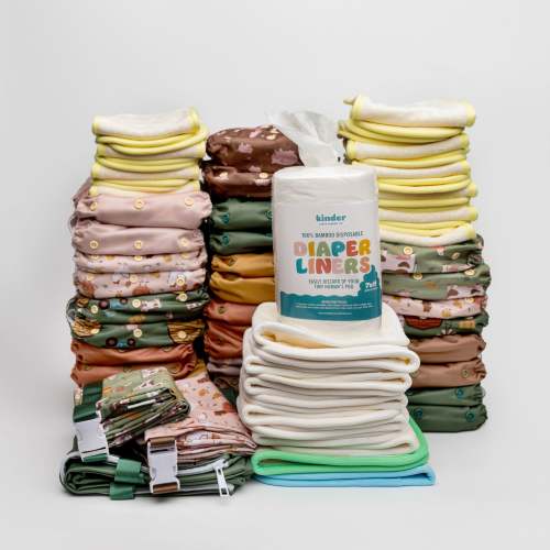 New Parent Starter Bundles: Pocket Cloth Diapers with Athletic Wicking Jersey and More