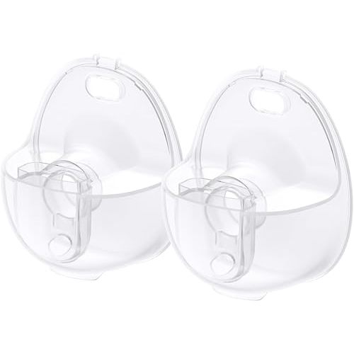 eufy Original Milk Container (2-Pack) for Wearable Breast Pump S1/S1 Pro, BPA-Free Reusable Breast Pump Container Collects Up to 5 oz (150 ml) Each
