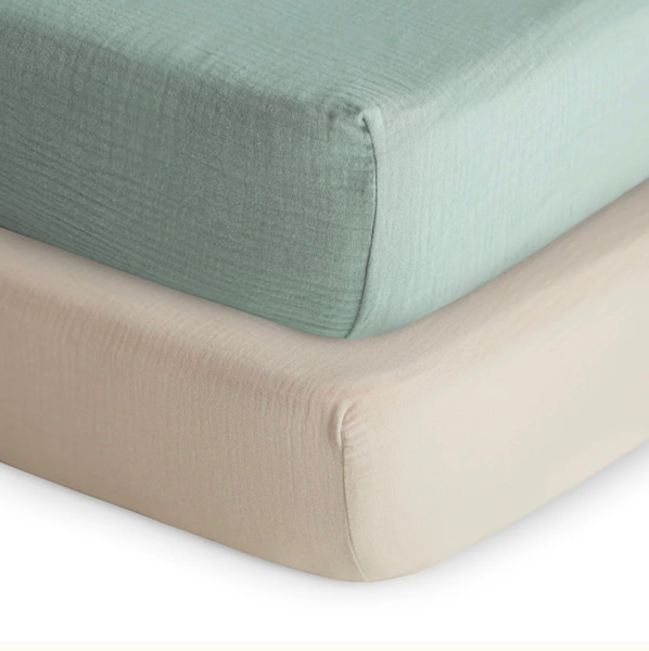 Extra Soft Muslin Crib Sheet - 2 Pack
