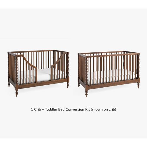 Chris Loves Julia Turned Wood Convertible Crib