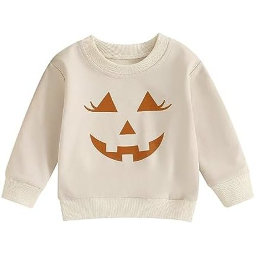 Baby Girl Boy Halloween Clothes Infant My First Halloween Onesie Pumpkin Romper Sweatshirt Bodysuit Outfit