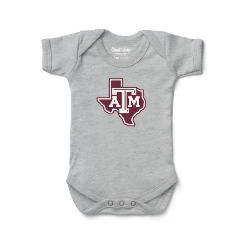 Newborn & Infant Chad & Jake Heather Gray Texas A&M Aggies Bodysuit