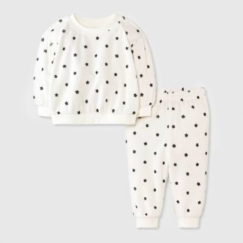 Baby Girls' 2pc Cozy Velour Sweatshirt and Jogger Pants Set - Cat & Jack™
