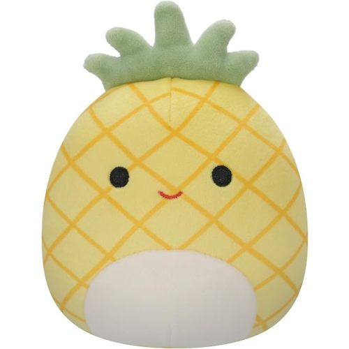 Squishmallows Original 5-Inch Maui Yellow Pineapple with White Belly - Official Jazwares Plush