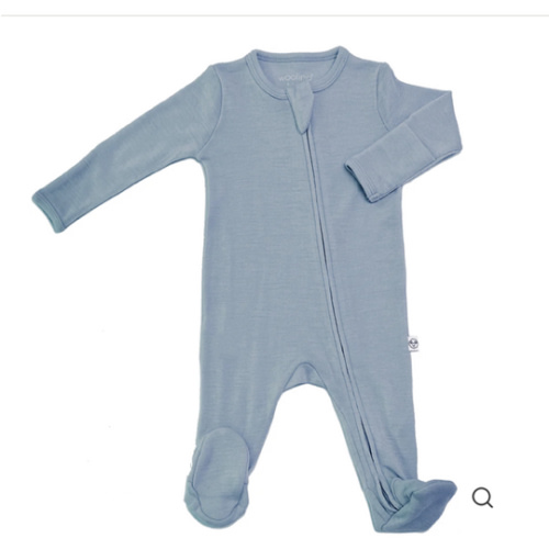 Merino Wool Footie Pajamas |Natural Merino Wool Children Sleepwear – Woolino