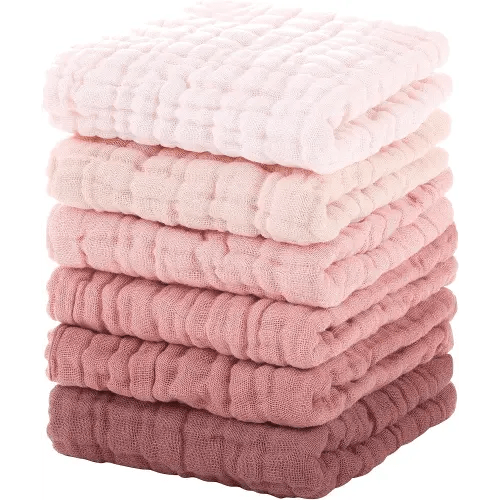 Muslin Baby Washcloths 6 Pack