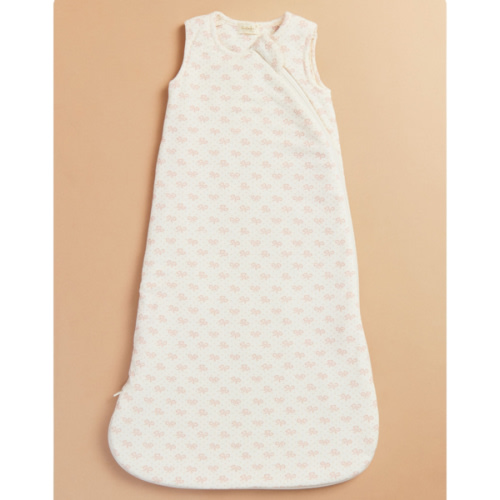 Annie Mini Bows Sleep Bag in Ivory & Pink- 6-18 months | Tullabee