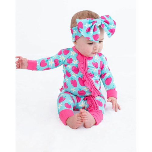 Birdie Bean June Bamboo Viscose Ruffle Convertible Romper - FINAL SALE