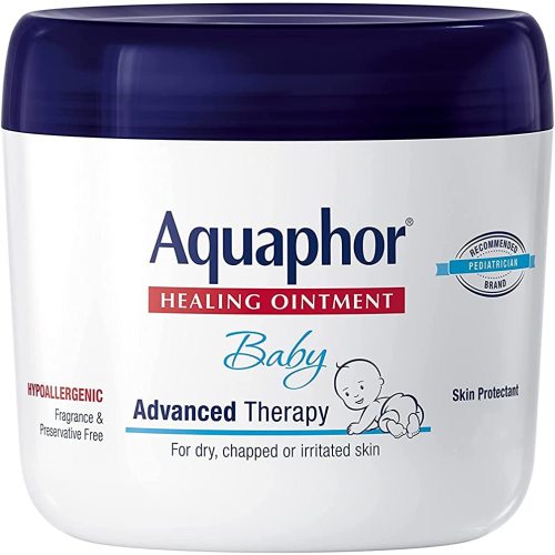 Aquaphor Baby Healing Ointment Advanced Therapy Skin Protectant, Dry Skin and Diaper Rash Ointment, 14 Oz Jar