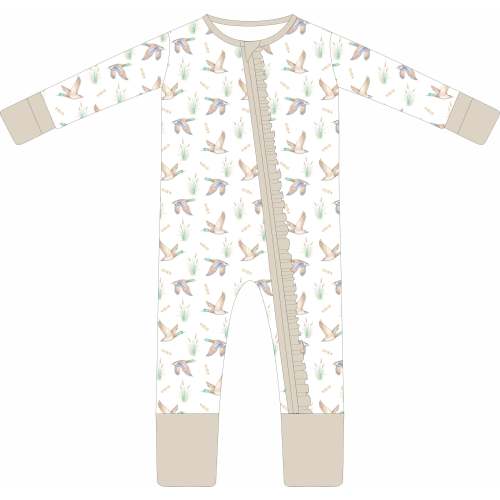 Mallard Dreams (Ruffle Zip) Pajama