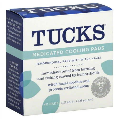 McNeil PPC Tucks Hemorrhoidal Pads, 40 ea