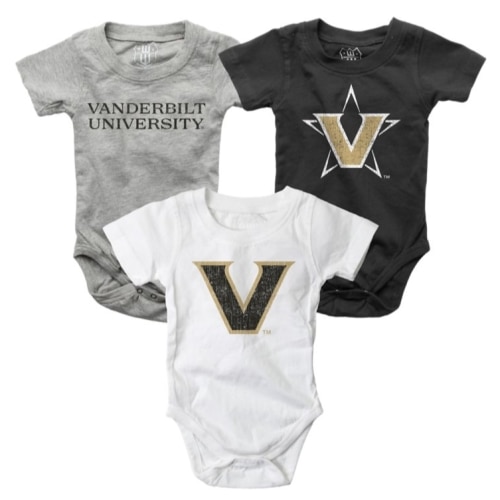 Vanderbilt University Infant 3 Pack Onesie