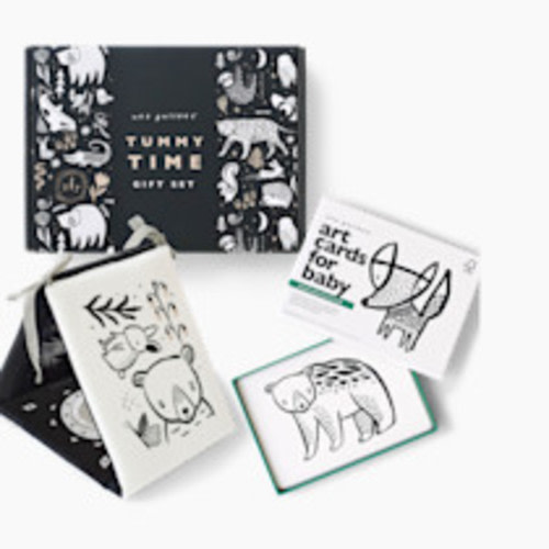 Wee Gallery Tummy Time Art Bundle with Gift Box - Woodland