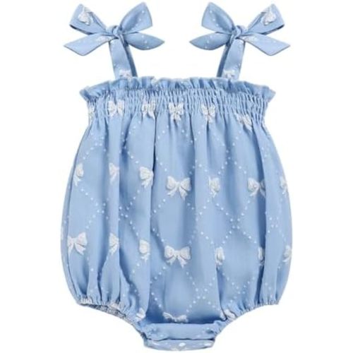 Baby Girl Summer Clothes Newborn Girl Outfits Cute Strap Baby Girl Romper Jumpsuit Infant Floral One Piece Bodysuit
