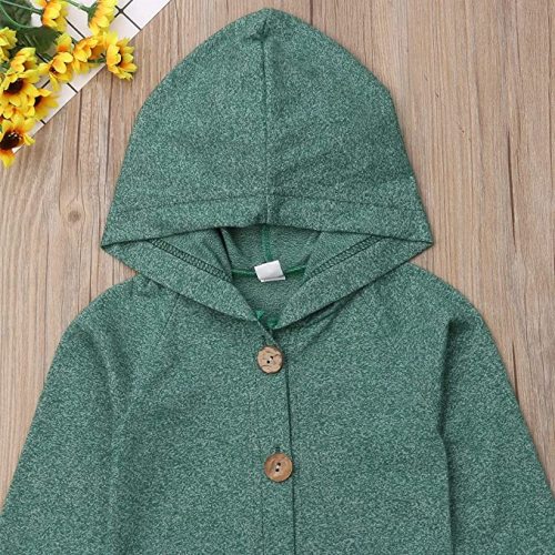 Newborn Kids Baby Boys Cute Solid Color Romper Green 0-6 Months