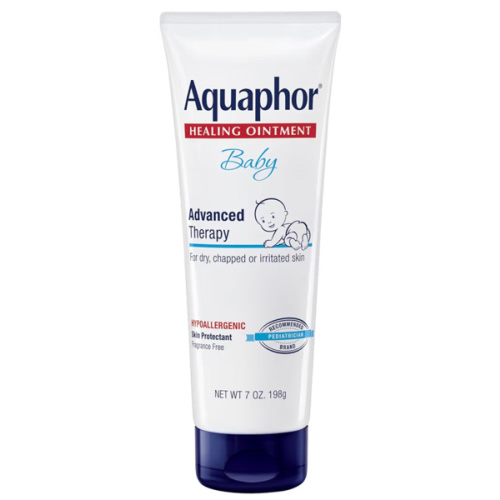 Aquaphor Baby Healing Ointment Advanced Therapy Skin Protectant, Dry Skin and Diaper Rash Ointment, Holiday Baby Gifts, 7 Oz Tube