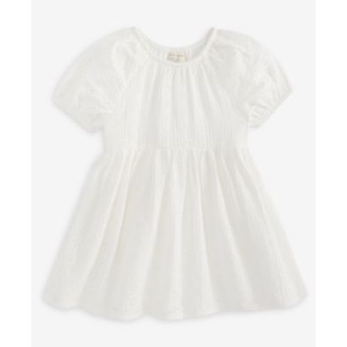 Baby Girls Woven Cotton Eyelet Dress, Exclusively at Macy's