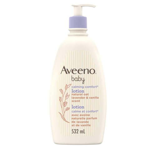 Aveeno Baby Calming Comfort Baby Lotion - Colloidal Oatmeal, Glycerin, Dimethicone - Lavender & Vanilla - Walmart.ca