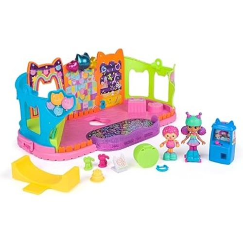 Gabby's Dollhouse, Party Room Playset with Exclusive Toy Figures, Dollhouse Furniture, Accessories & Fidget Play, Kids Toys for Girls and Boys Ages 3+