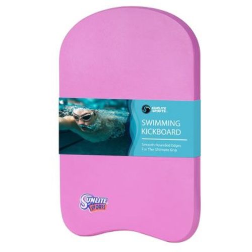 Sunlite Sports Swimming Kickboard - One Size Fits All - A Great Training Aid for Children and Adults - Pink
