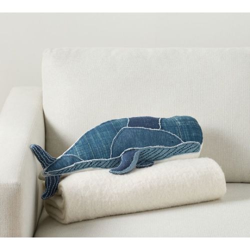 William the Whale Shaped Pillow