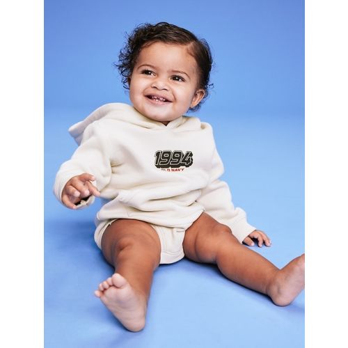 &apos;94 Hooded Logo-Graphic One-Piece Romper for Baby | Old Navy
