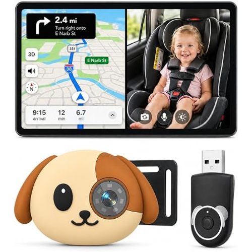 Cabin Care 1080P Baby Car Camera Wireless CarPlay Adapter for iPhone Only