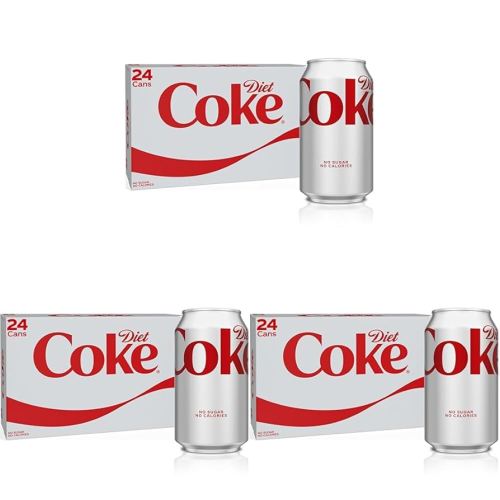 Diet Coke, 12 fl oz, 72 Pack (Package May Vary)
