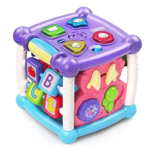 Vtech Baby Turn & Learn Cube Pink | Baby Bunting AU
