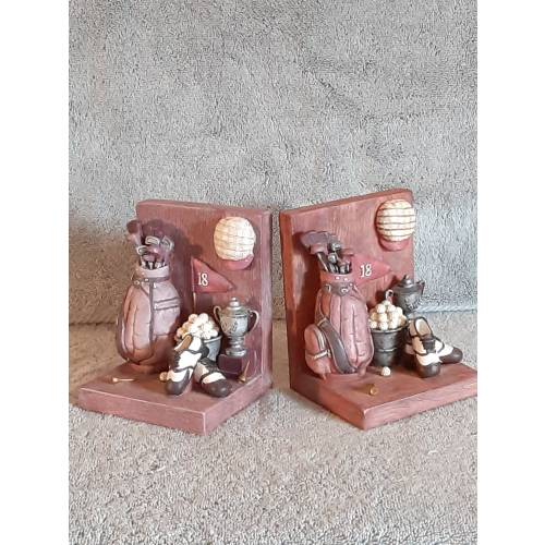 Bookends - Golfing Themed Bookends - Sport Bookends