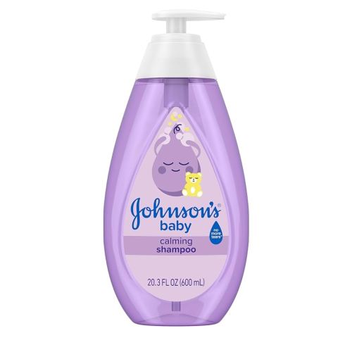 Johnson's Baby Calming Shampoo with Soothing NaturalCalm Aromas, Gentle, Hair Wash, Baby Essentials, Hypoallergenic, No Added Parabens and Sulfates, Baby Essentials, 20.3 fl. oz