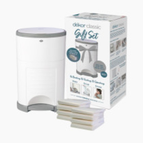 dekor Classic Diaper Pail Value Gift Set - White