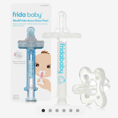Frida Baby Medicine Pacifier Syringe, Accu-Dose Paci, Medi Frida Dispenser for Mess & Fuss Free Use, Made in USA