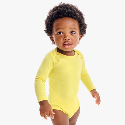 Organic long sleeve babysuit | Primary.com